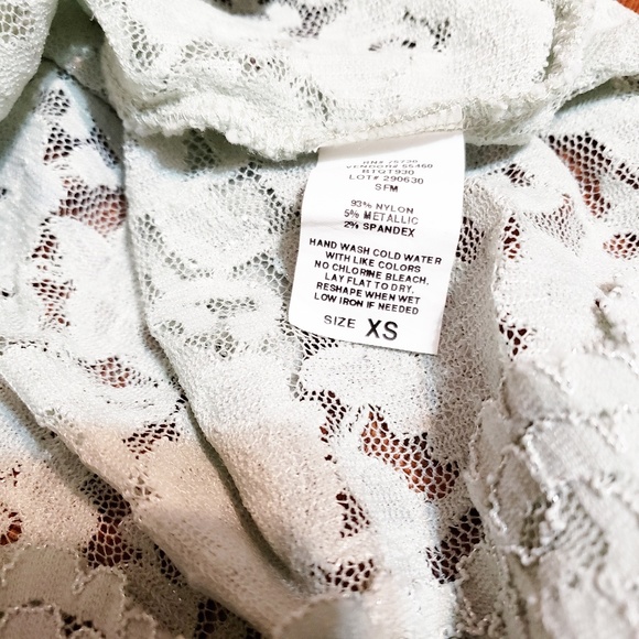 Mint Metallic Lace Cami/Tank *Sz XS* BKE Boutique - Picture 4 of 5